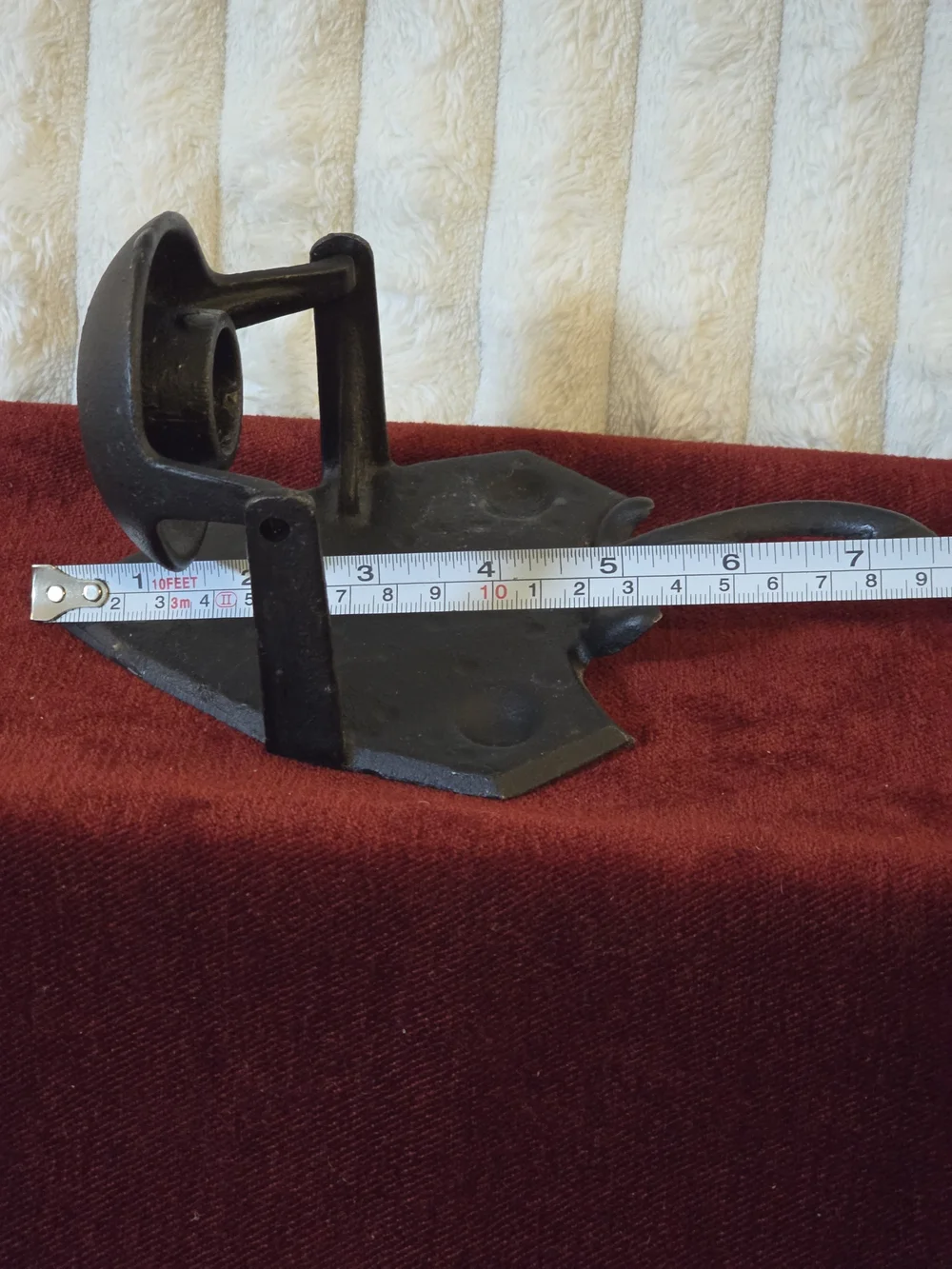 Vintage Cast Iron Swivel Candle Holder Trivet Wall Sconce -Gothic Iron Art JM20